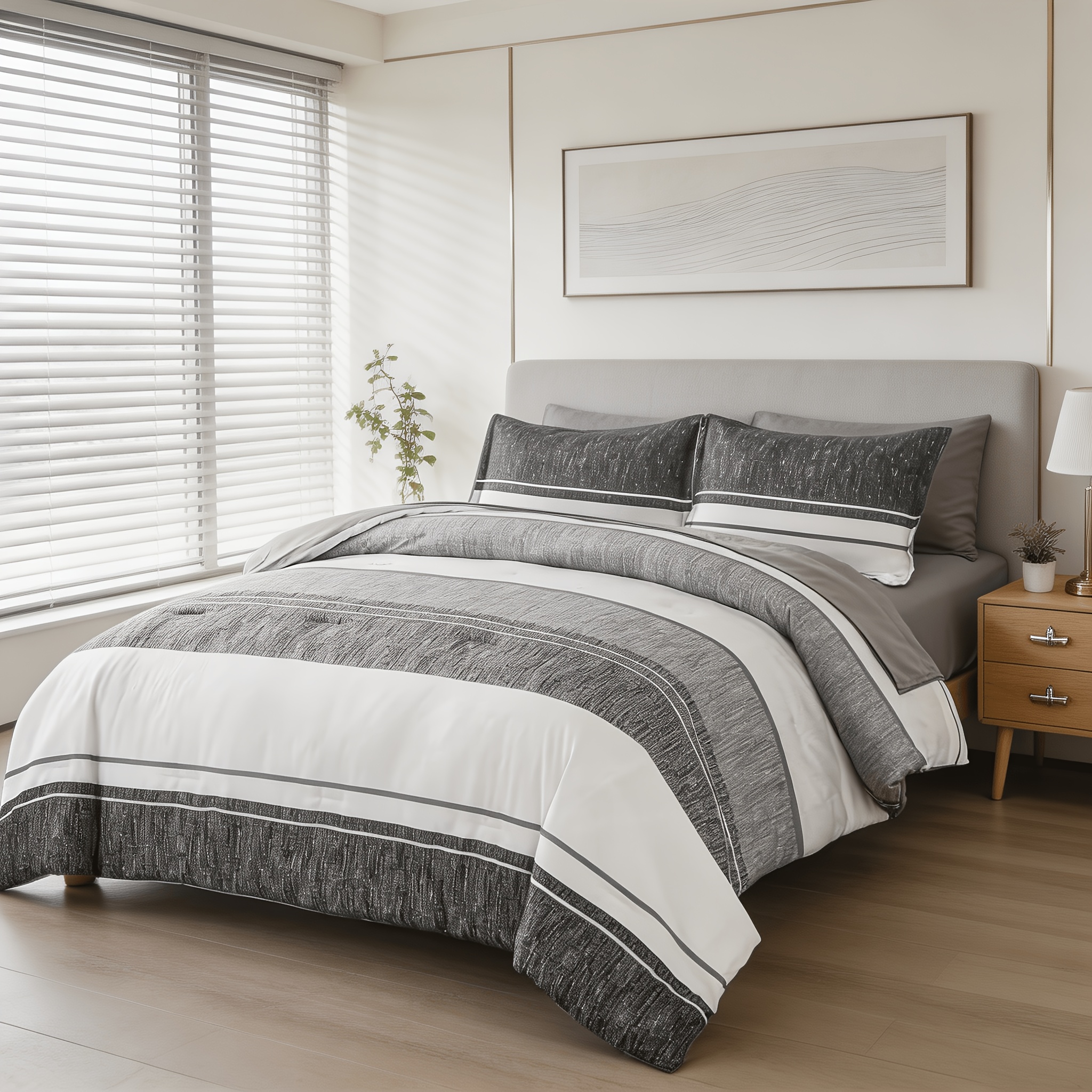 Bed Sheet Microfiber - 7-Piece Queen Bed Set – Soft