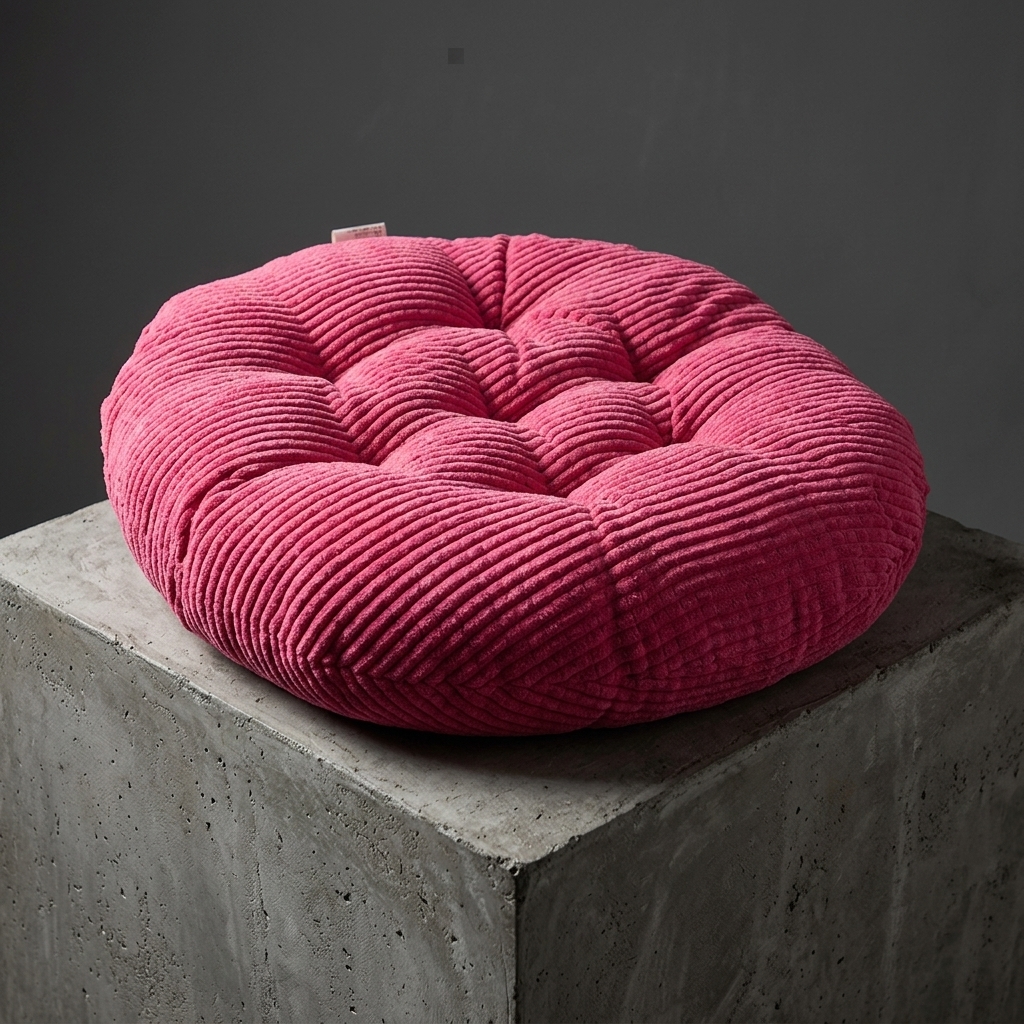 Round Thick Corduroy Chair Cus - Floor Cushion Pouf recensie en prijs