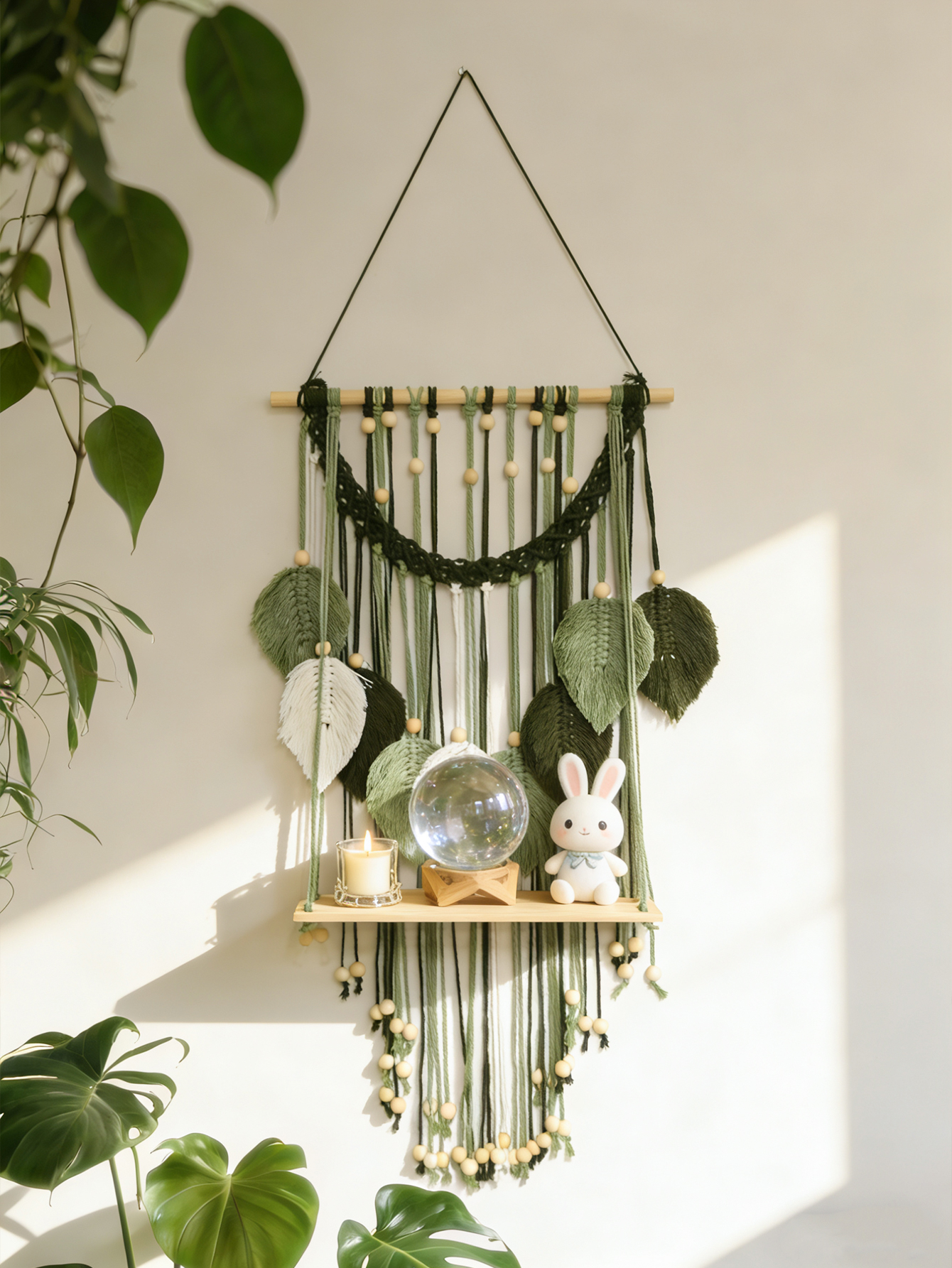 Boho Macrame Wall Hanging Shel - Home Art Textiles recensie en prijs
