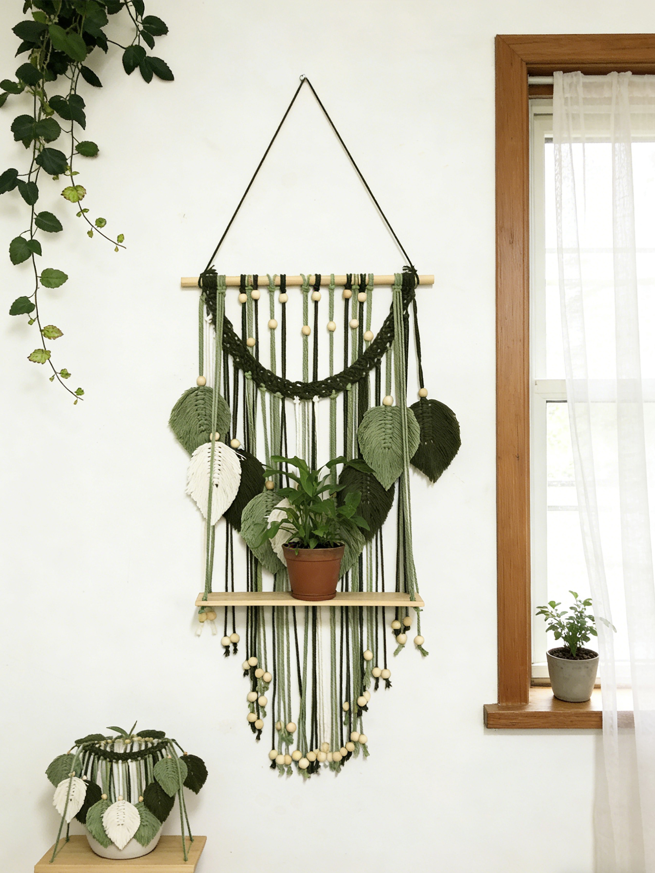 Boho Macrame Wall Hanging Shel - Home Art Textiles recensie en prijs