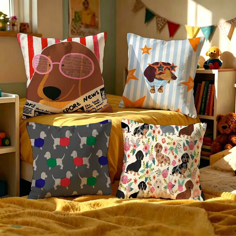 Sausage Dog Dachshund cute Pil - Home Textiles And Furnishing recensie en prijs