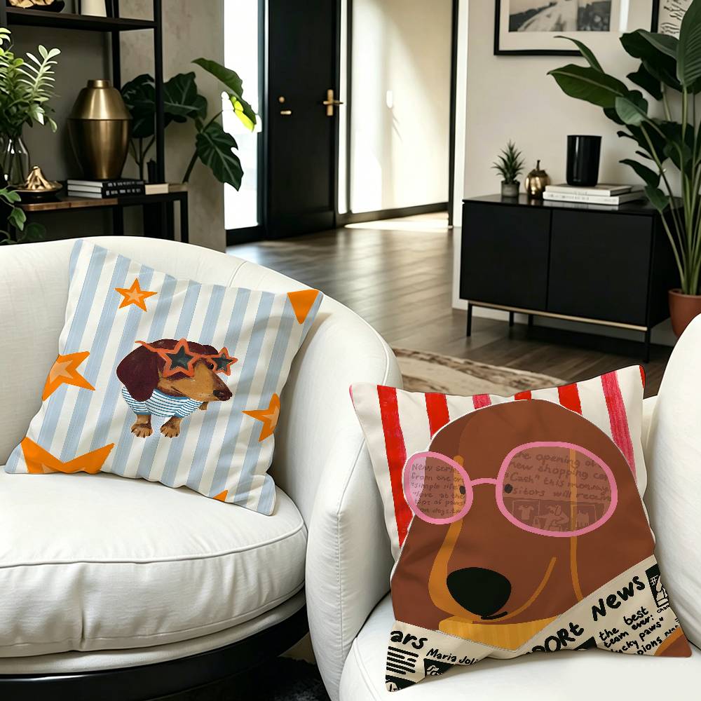 Sausage Dog Dachshund cute Pil - Home Textiles And Furnishing recensie en prijs