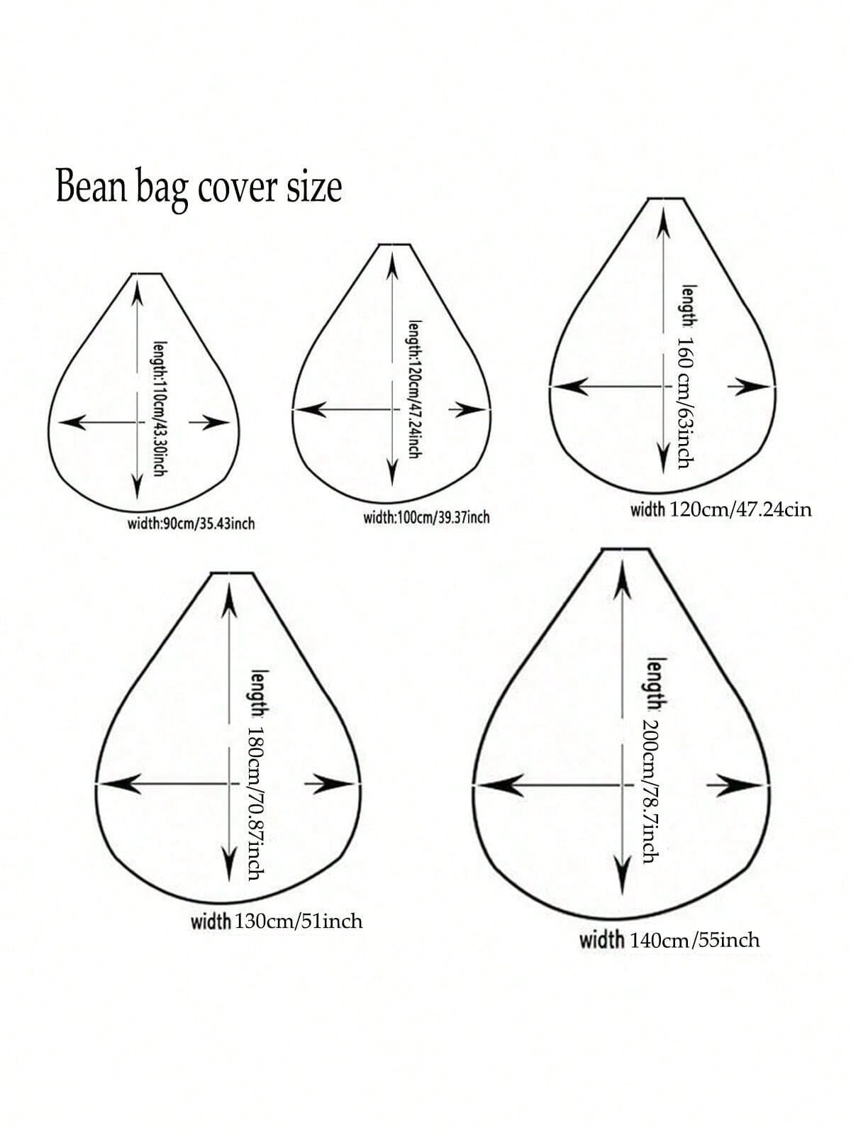 Bean Bag Cover Without Filler  - Floor Cushion Pouf recensie en prijs