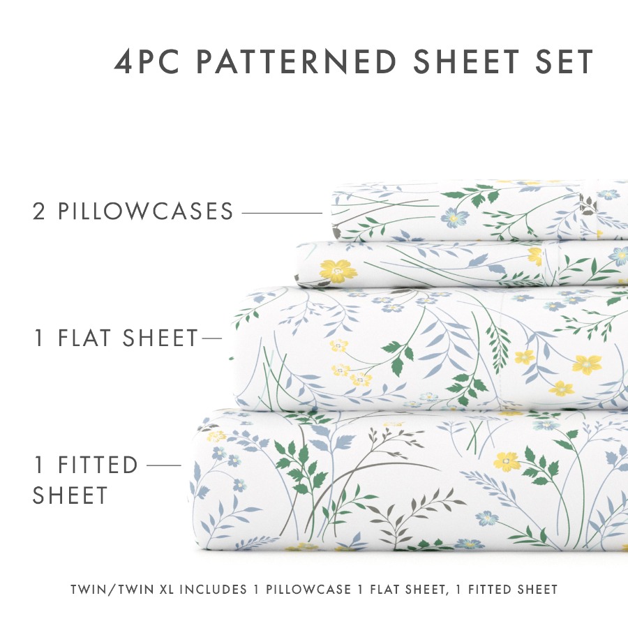 4 Piece Pattern Microfiber Bed - Bed Sheet Microfiber recensie en prijs