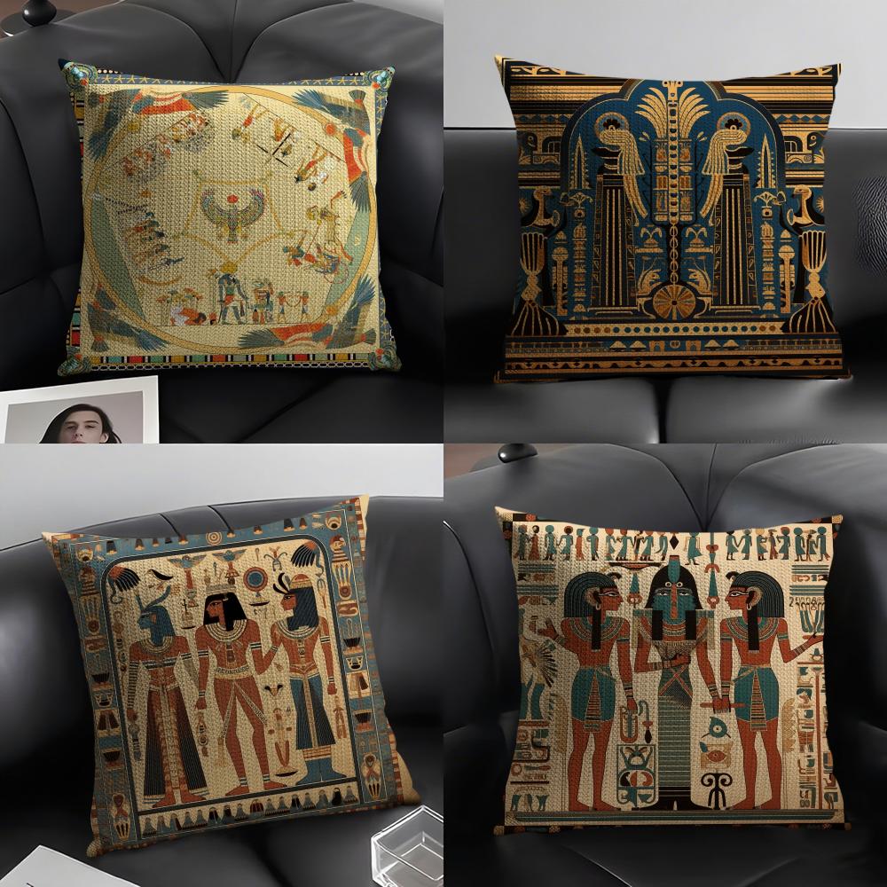 Egypt Pharaoh Pattern Pillow C - Home Textiles Egypt recensie en prijs