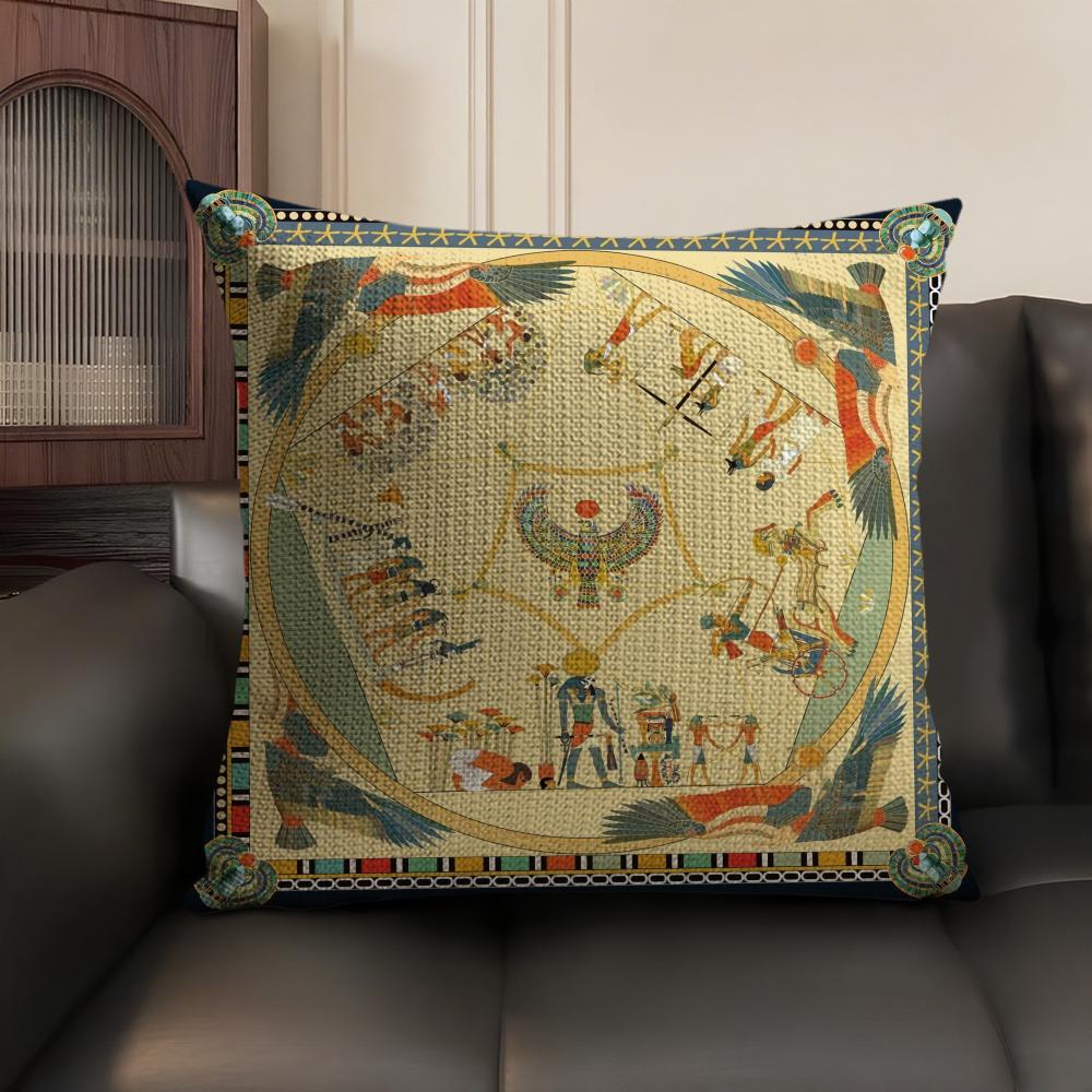 Egypt Pharaoh Pattern Pillow C - Home Textiles Egypt recensie en prijs