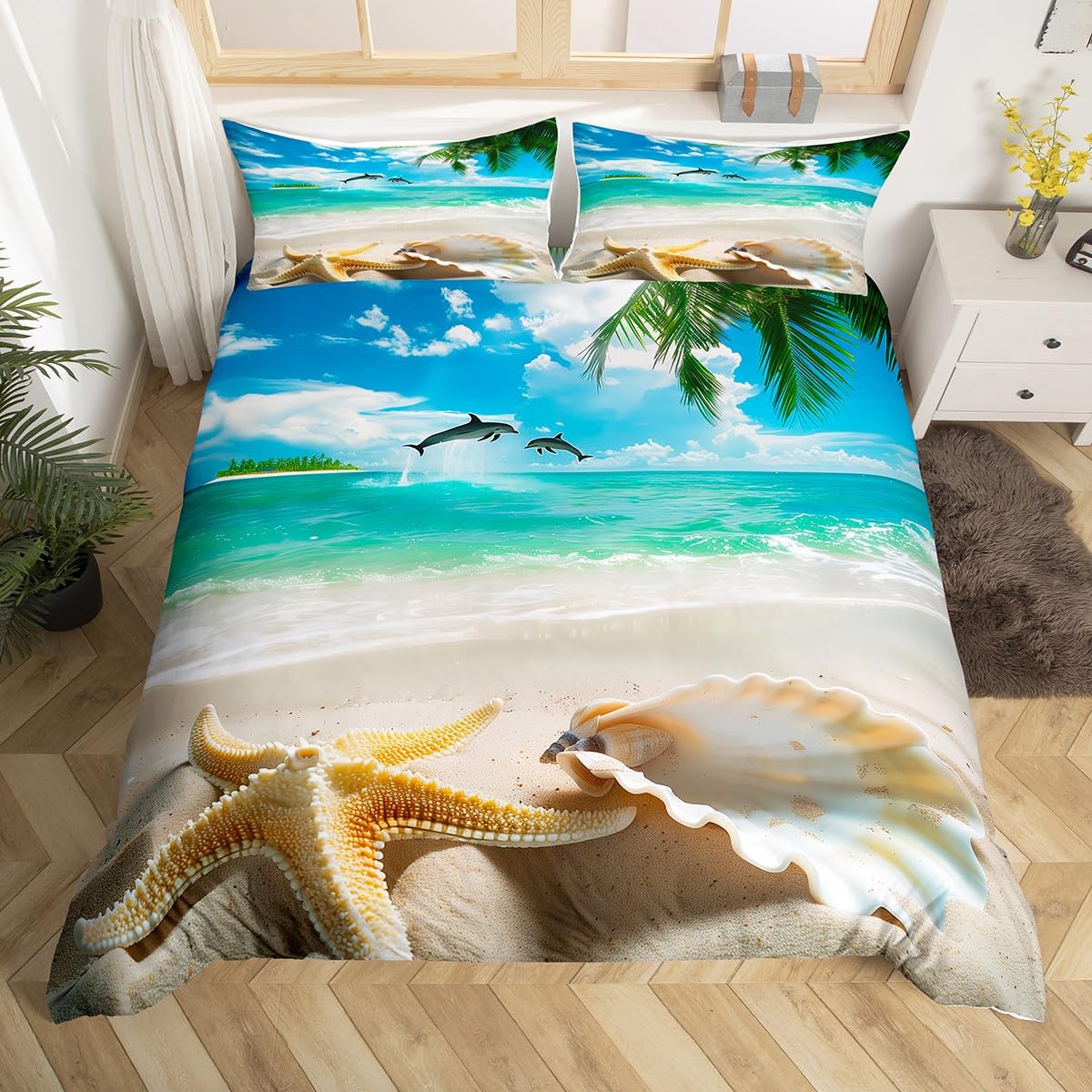 Beach Comforter Cover, Coastal - Bed Sheet Microfiber recensie en prijs