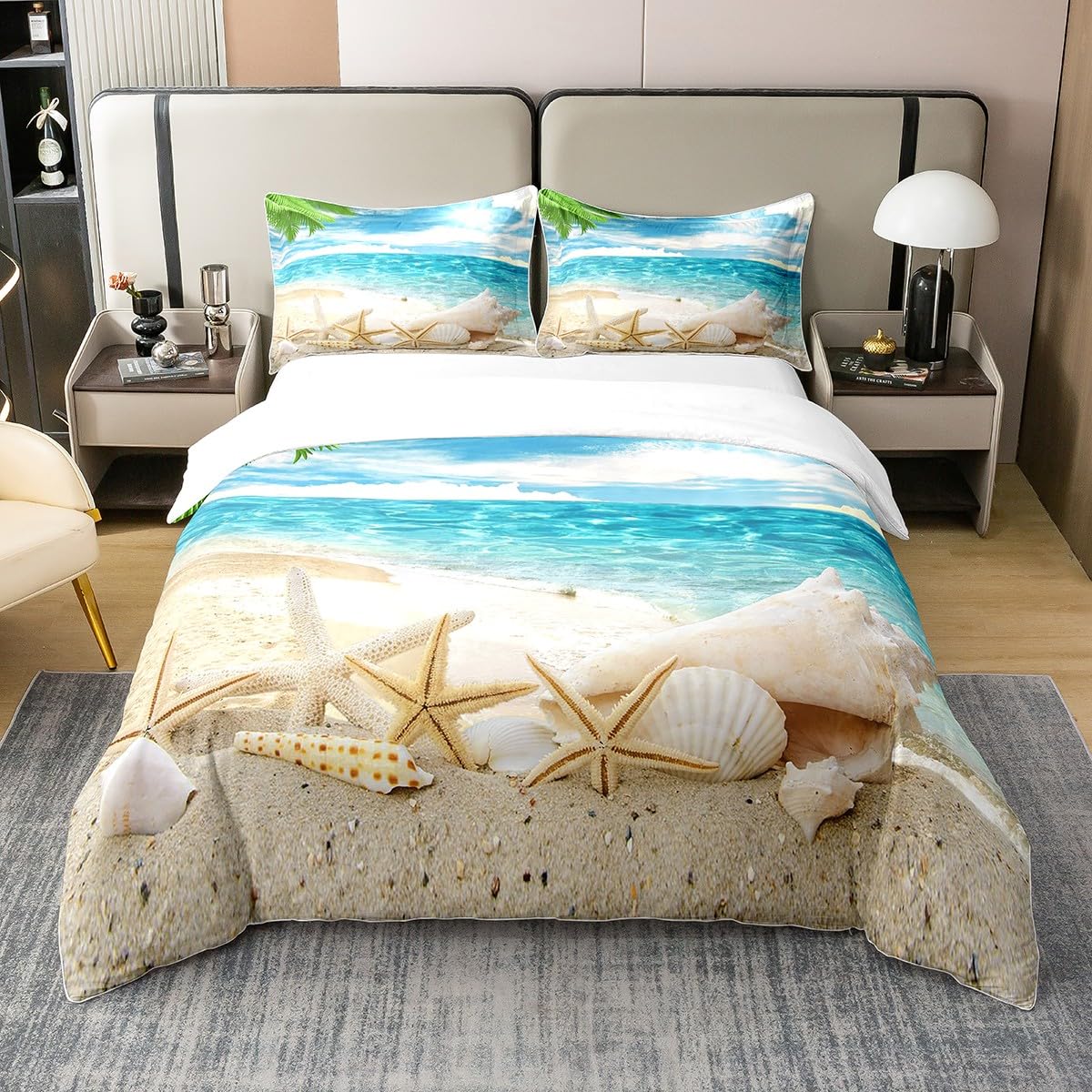 Beach Comforter Cover, Coastal - Bed Sheet Microfiber recensie en prijs
