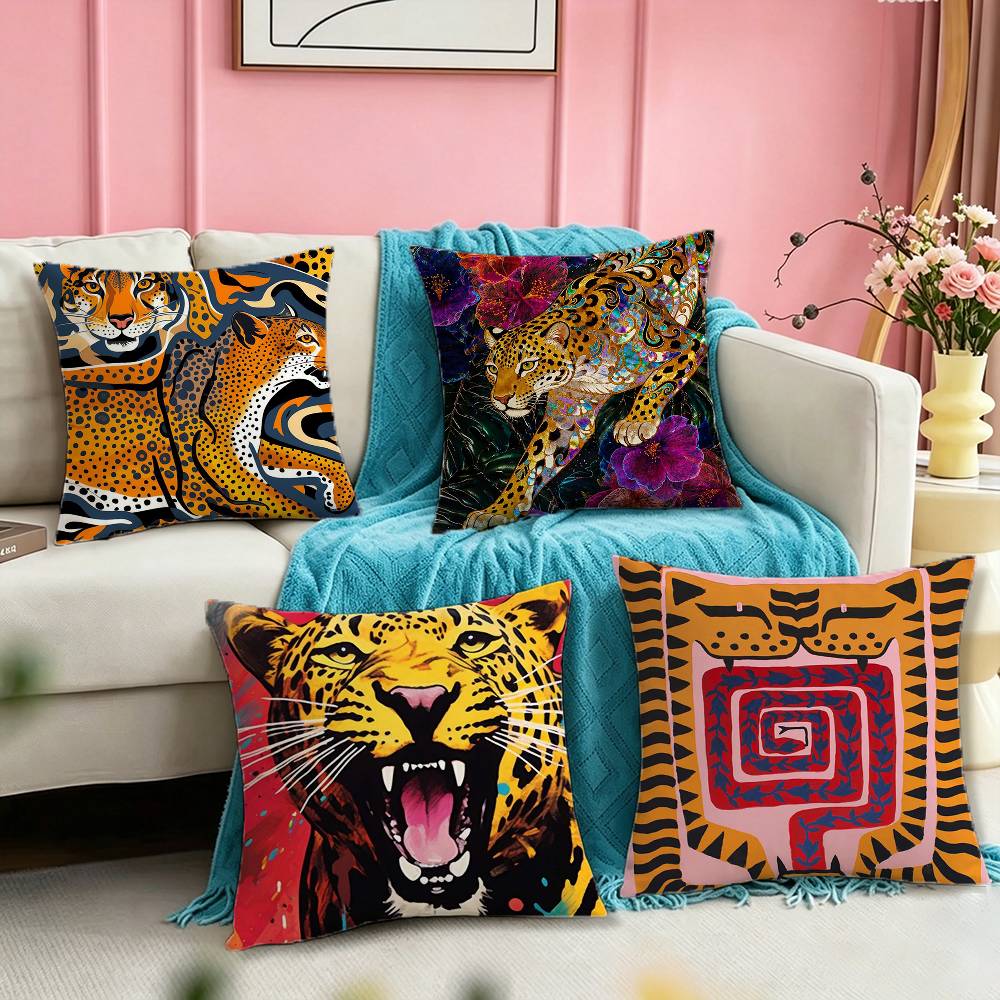 Egypt Colorful Abstract Tiger  - Home Textiles Egypt recensie en prijs