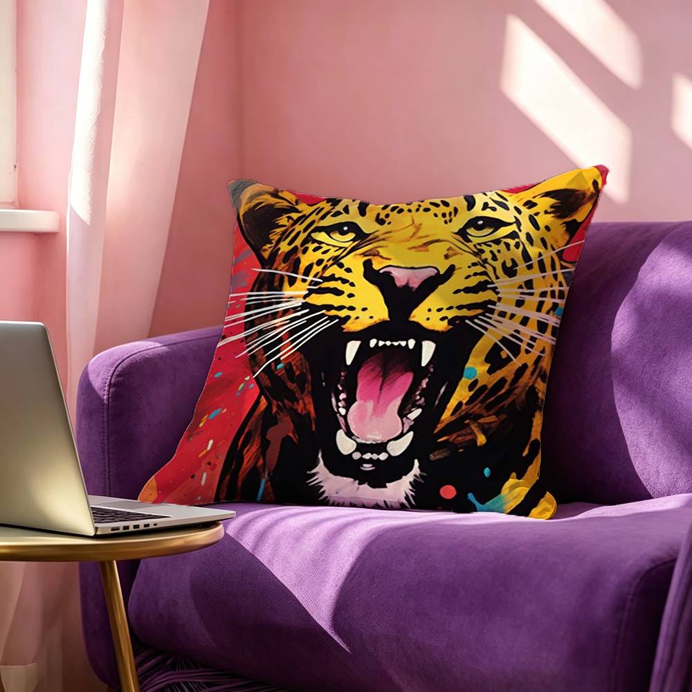 Egypt Colorful Abstract Tiger  - Home Textiles Egypt recensie en prijs