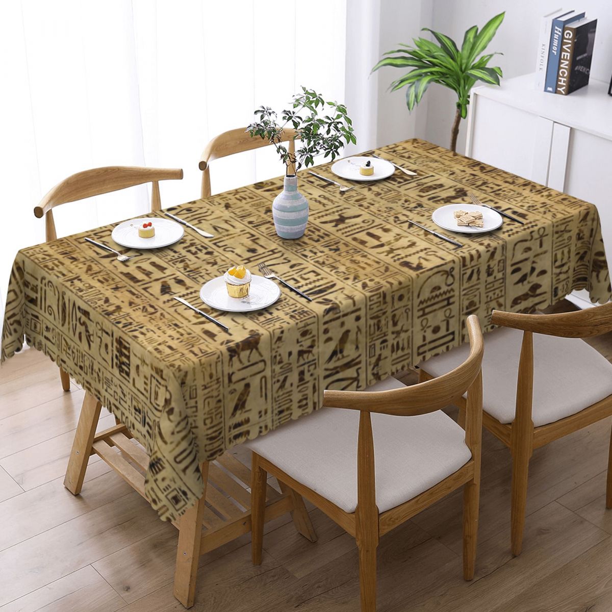Egyptian Hieroglyphs On Papyru - Home Textiles Egypt recensie en prijs