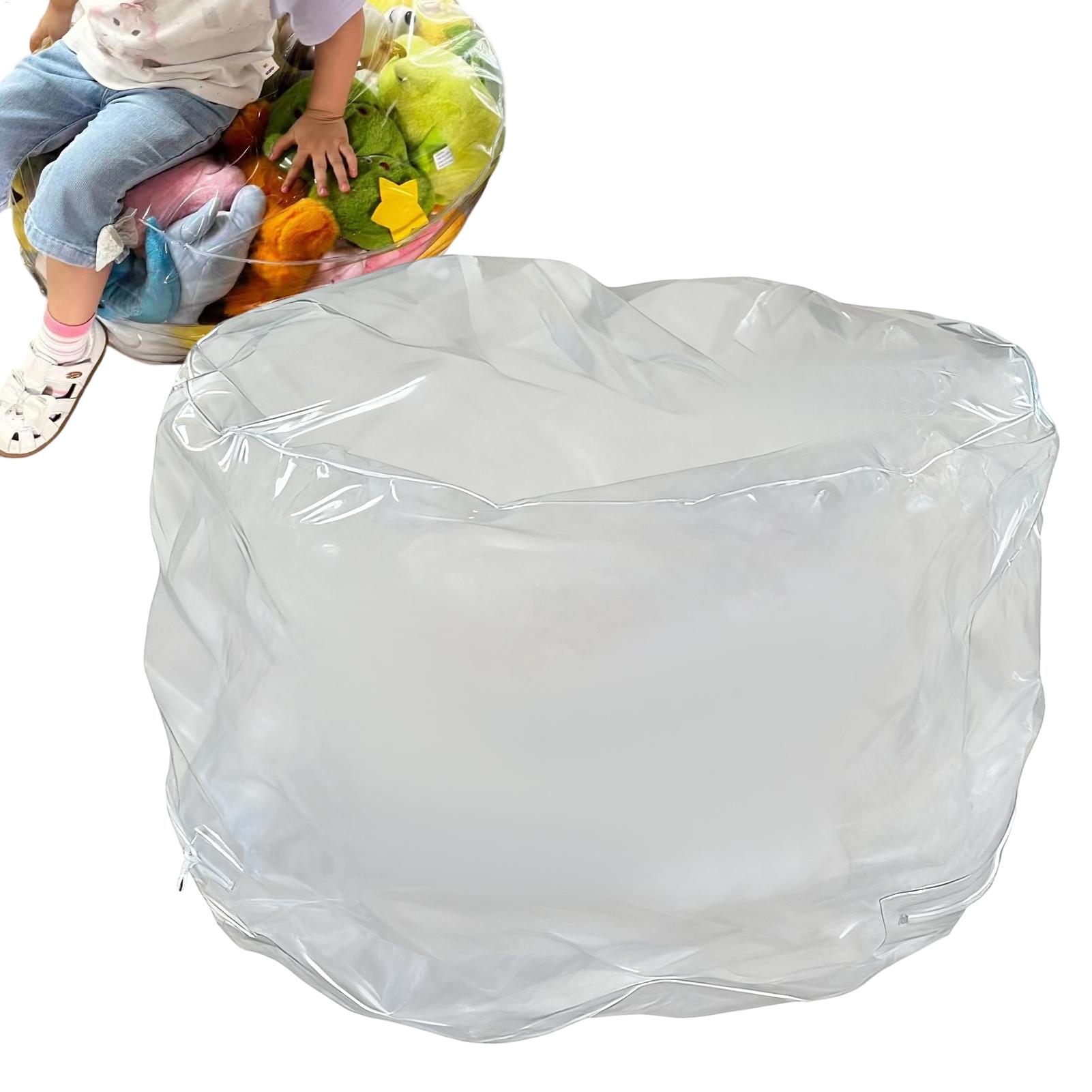 Clear Animal Storage Chair Plu - Floor Cushion Pouf recensie en prijs