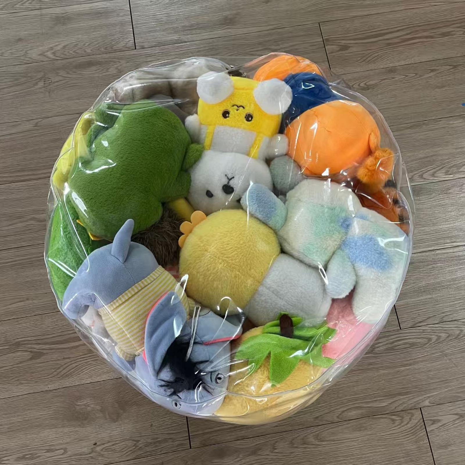 Clear Animal Storage Chair Plu - Floor Cushion Pouf recensie en prijs