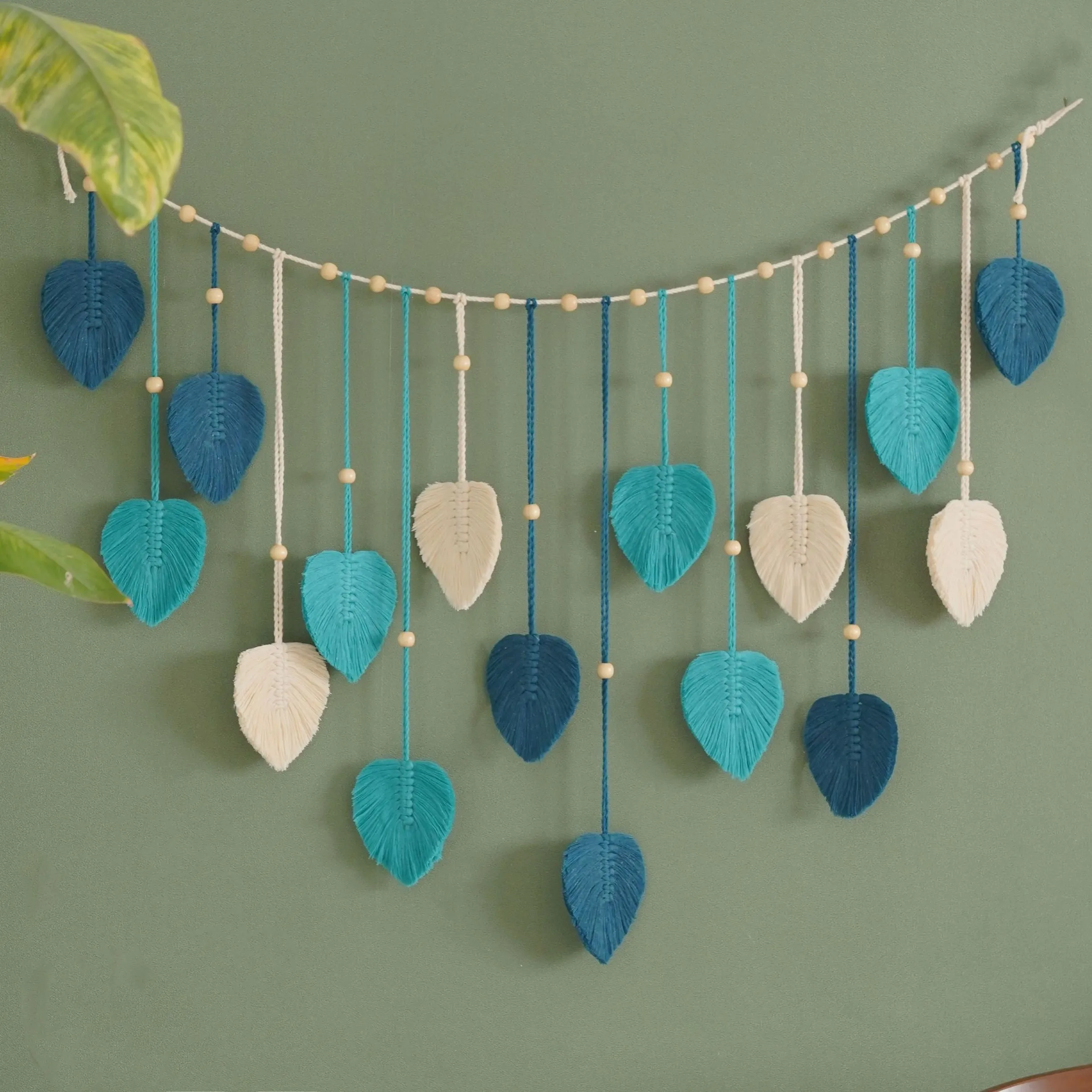 1 Pc Green Leaves Garland, Mac - Home Art Textiles recensie en prijs