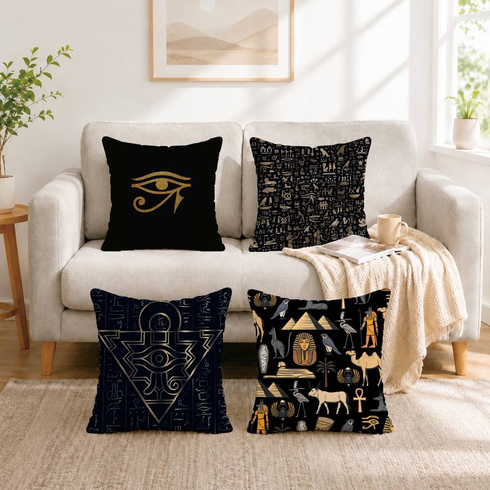 Ancient Egypt hieroglyph Squar - Home Textiles Egypt recensie en prijs