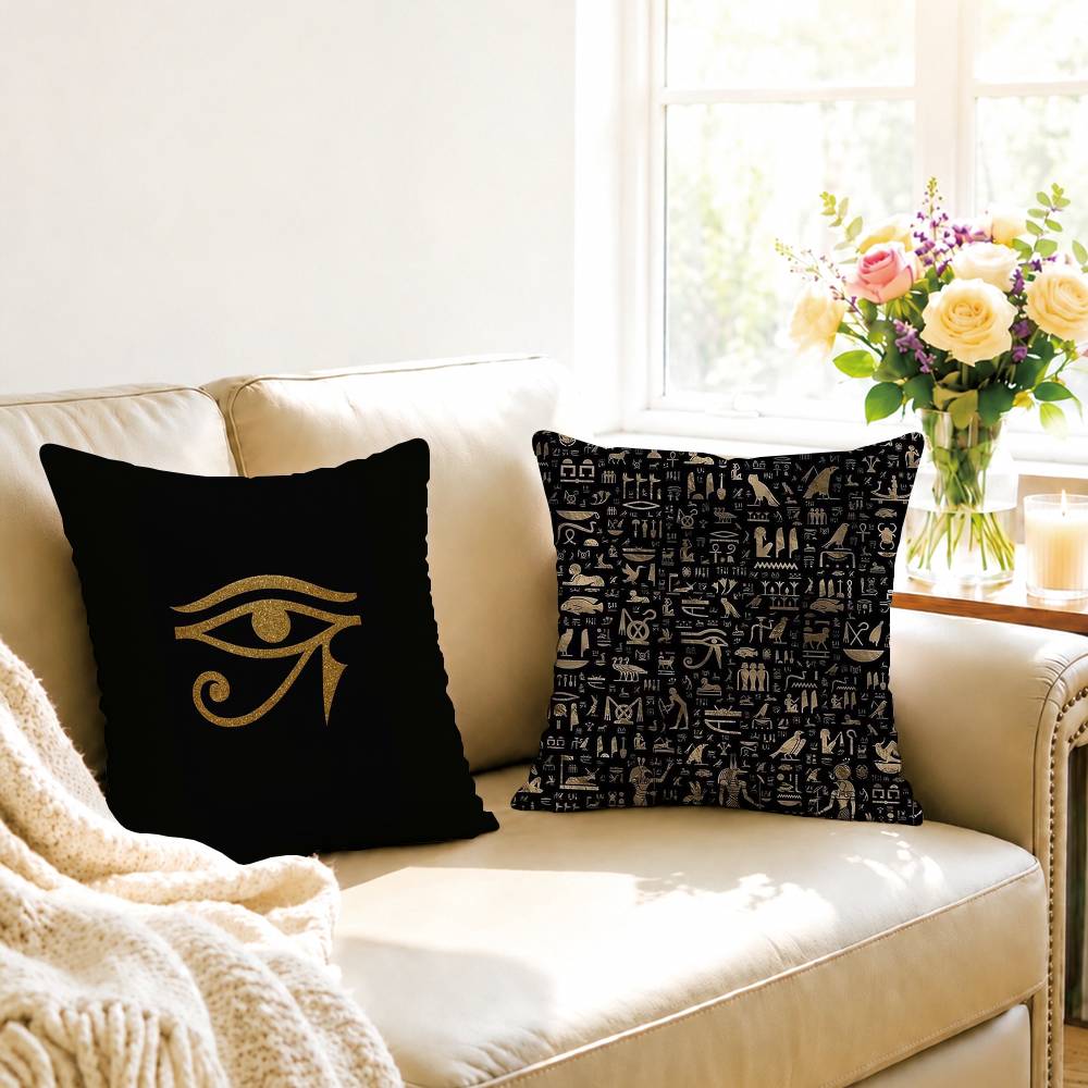 Ancient Egypt hieroglyph Squar - Home Textiles Egypt recensie en prijs