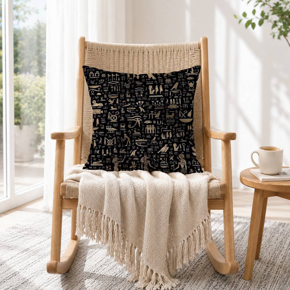 Ancient Egypt hieroglyph Squar - Home Textiles Egypt recensie en prijs