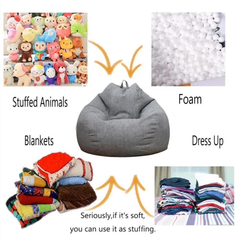 Sofa Bean Bag Chair Sofa Cover - Floor Cushion Pouf recensie en prijs