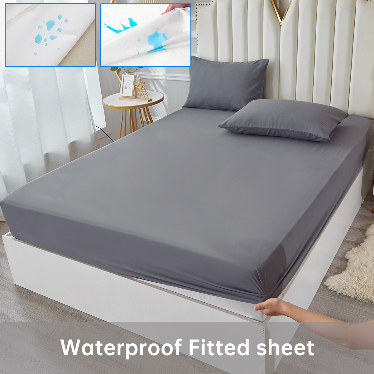 3/4pcs Solid Beding Set, Water - Bed Sheet Microfiber recensie en prijs