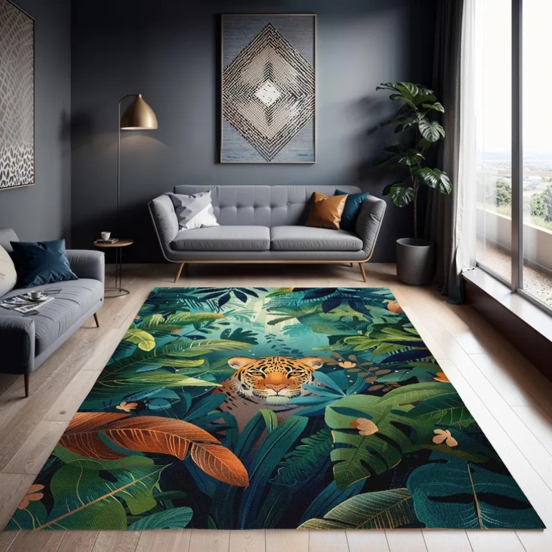 Tiger Kids Area Rug Jungle Tro - Home Art Textiles recensie en prijs