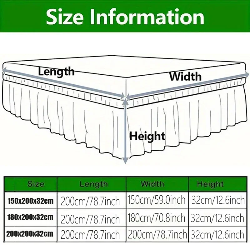 4 Sides Bed Skirt-Fit Jersey K - Bed Sheet Microfiber recensie en prijs