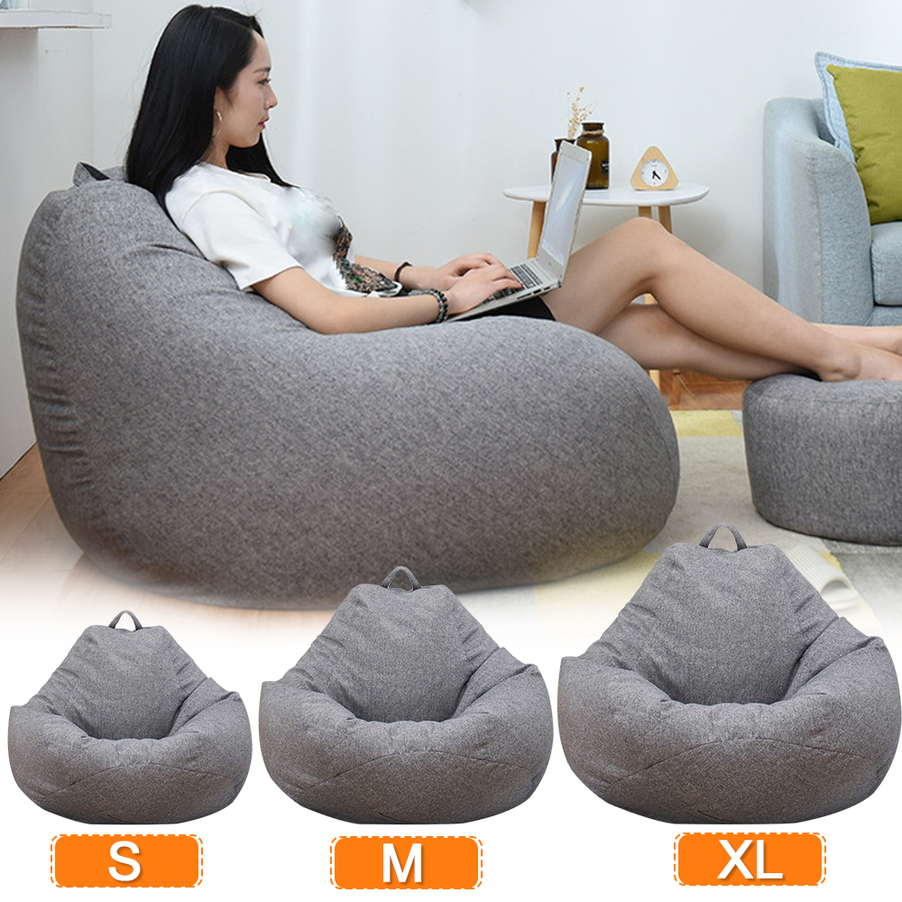 Large Small Lazy Sofa Cover Ch - Floor Cushion Pouf recensie en prijs